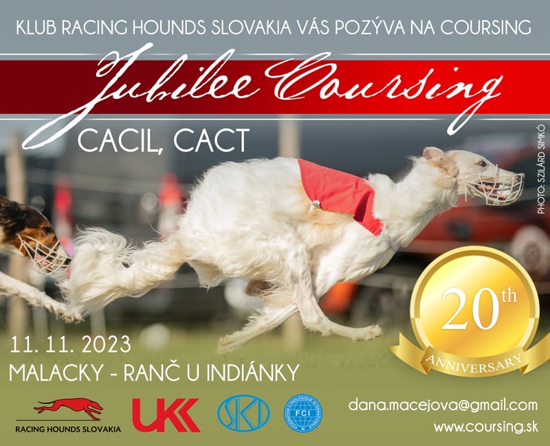CACIL, CACT Coursing Malacky JUBILEE COURSING 2023
